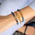 Blauer Aventurin | Gold | Balance Edelstein Makramee Armband